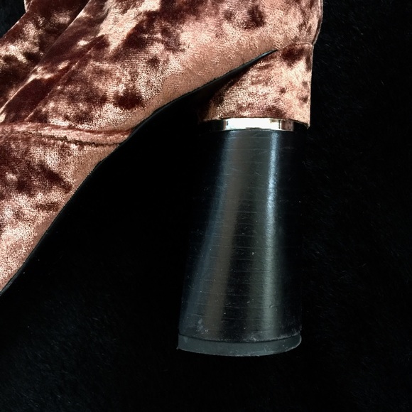 3.1 Phillip Lim Crushed Velvet Boots, 9.5 - Picture 6 of 8